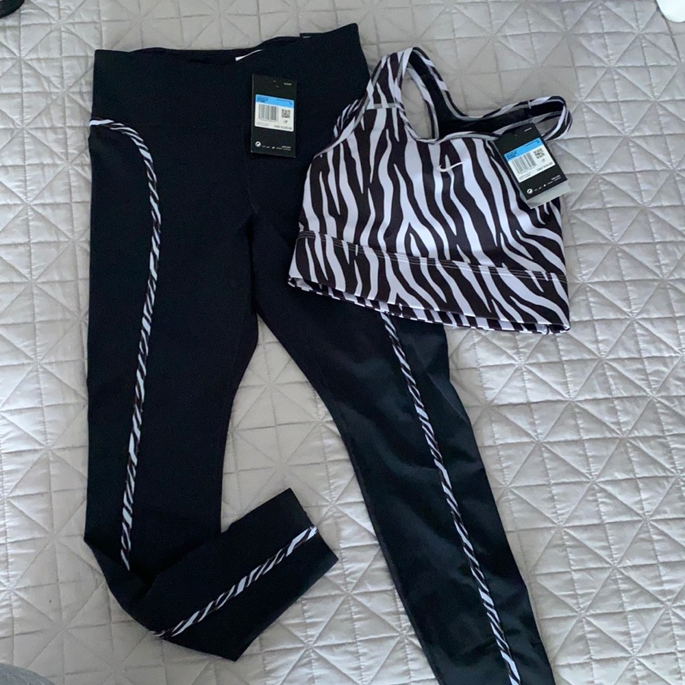 NWT NIKE DRY FIT * SPORTS BRA & TIGHTS SET